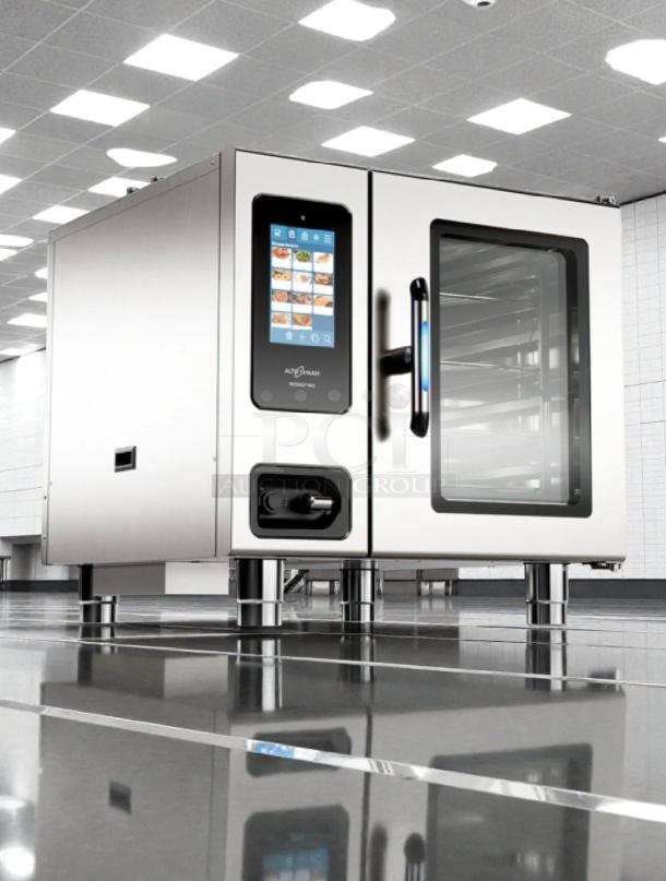 Alto-Shaam 6-10ESG PRO 35″ commercial electric combi oven, programmable controls, fully tested, excellent condition.