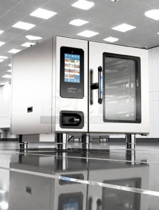 Alto-Shaam 6-10ESG PRO 35″ commercial electric combi oven, programmable controls, fully tested, excellent condition.