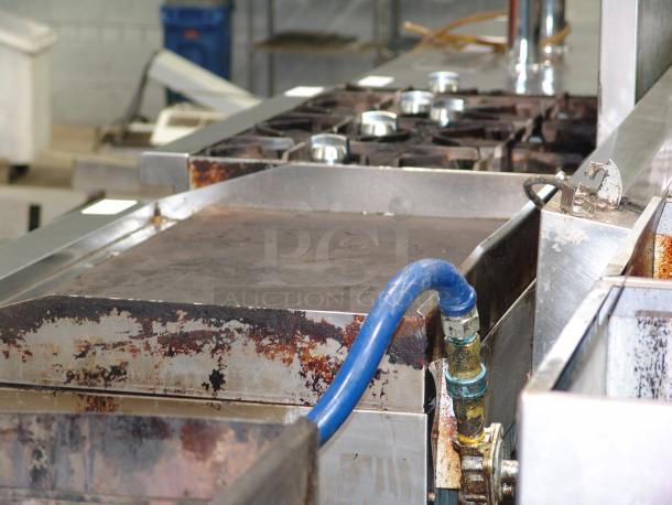 Star Patriot Platinum PT-G36-TP gas griddle, 84,000 BTU, 36"W, model KCPT92.12, heavy-duty, used condition, visible wear.