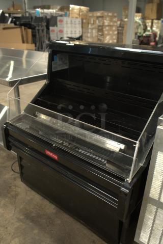 Howard-McCray 63" Impulse Open Air Cooler, model SC-OS35E-5C-B-LED, 115v, 3 levels, black finish, clear panel.