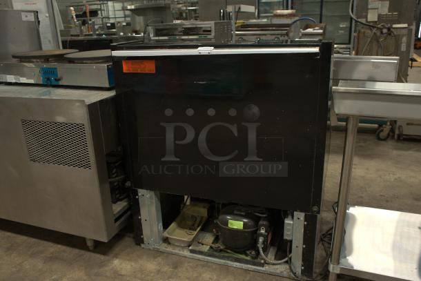 Howard-McCray 63" impulse open air cooler model SC-OS35E-5C-B-LED, 3 levels, 115v, black exterior, fair condition.