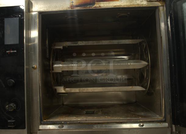 Alto-Shaam AR-7T rotisserie oven in exceptional condition, features 7 spits, self-cleaning, electric, 208V, 3 phase.