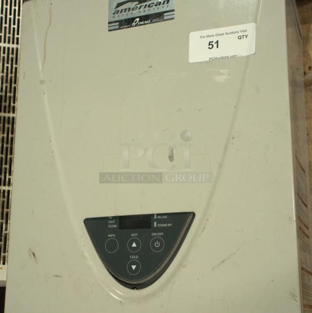 TAKAGI AT-H3-DV-N Tankless Water Heater, 199,000 BTU, Natural Gas, Indoor, Condensing, Ultra-Low NOx, minor wear.