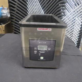 Intelliserve 6 Quart Warmer, Model IS-1/3, 120V, 500W, stainless steel, digital controls, "Caution-Hot" label, used condition.