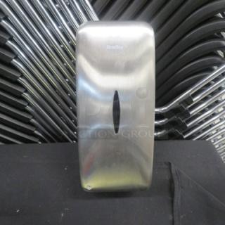 Bradley SS Automatic Soap Dispenser, model 6A03-11000, stainless steel, new condition, sleek design, wall-mounted.