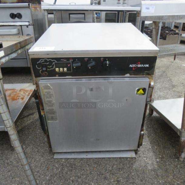 Alto-Shaam Halo Heat oven, model 767-SK, 120V, 25.5x31x31 inches, visible controls, good condition.