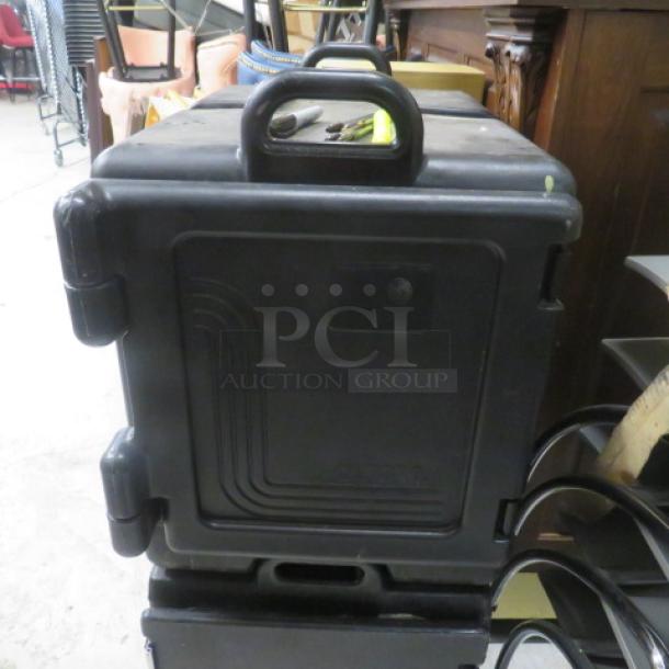 Cambro Ultra Pan Carrier UPC300, black, sturdy handles, used condition, ideal for food transport, priced at $320.79.