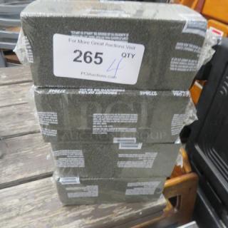 Stack of Grill Bricks, model 4XBID, in packaging with visible label and markings. Ideal for cleaning grills.