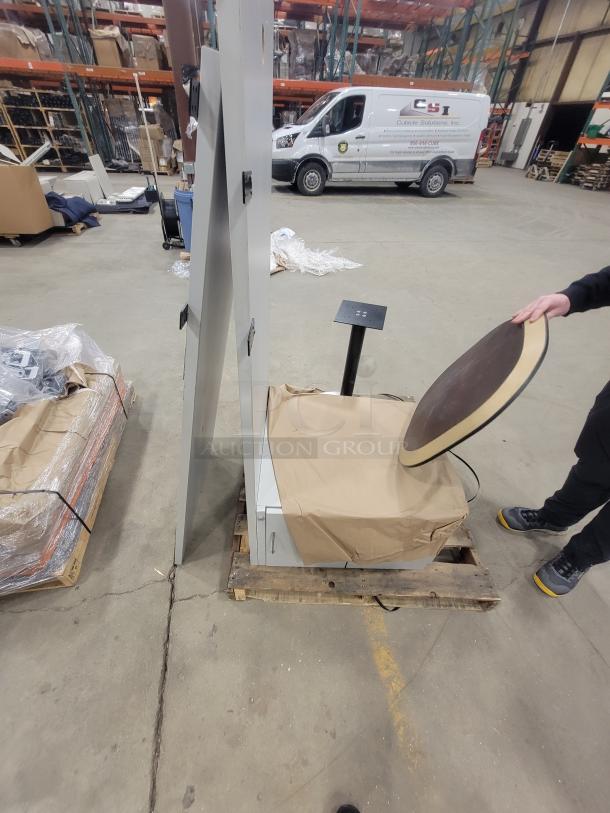 Heavy-duty steel table base, 24” x 29”, solid condition, ideal for custom projects. Pick up in Gorham, Maine.