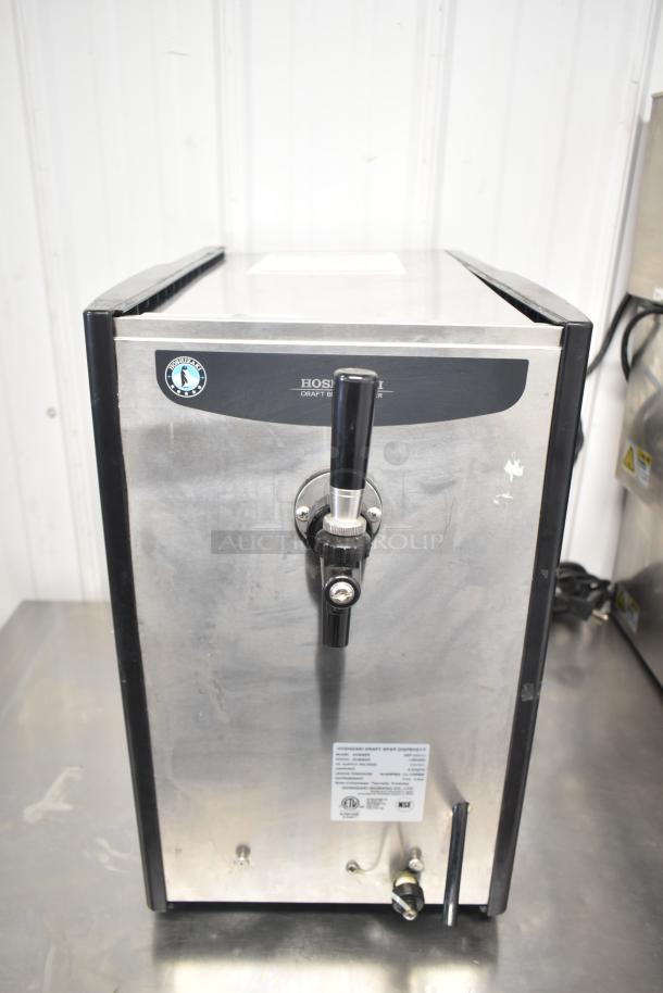 Hoshizaki DBF-40SAC countertop beer dispenser, stainless steel, single tap, 115V, commercial use, clean condition.
