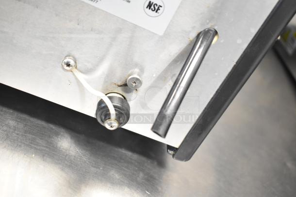 Hoshizaki DBF-40SAC refrigerated beer dispenser, 115V, with NSF certification label, showing exterior and tap handle.