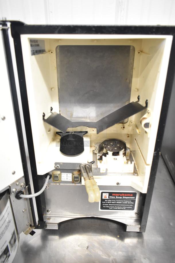 2017 Bunn LCA-1 Marukome Liquid Coffee Dispenser; countertop model, 120V, 1 phase, with visible internal components and labels.