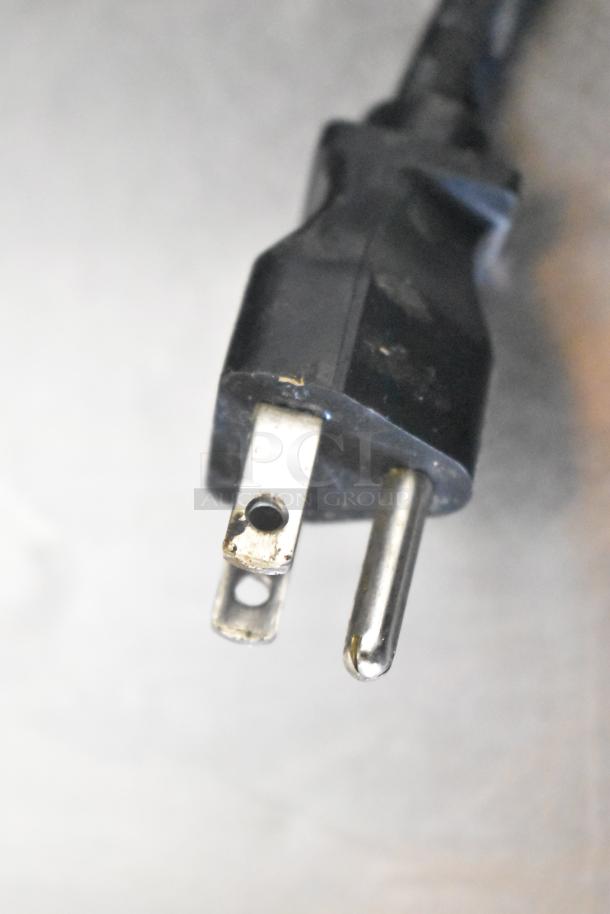 The image shows a power plug for the Bunn LCA-1 liquid coffee dispenser, 120 volts, 1 phase.