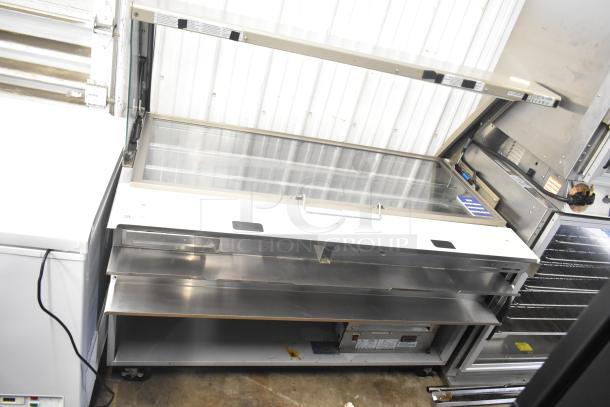 Duke SWD700-60LED M Subway Sandwich Prep Line with lowering sneeze guard, stainless steel, 120V, 1 phase, excellent condition.