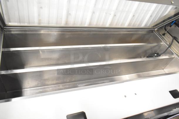 Duke SWD700-60LED M sandwich prep line with lowering sneeze guard, stainless steel, 120V, 1 Phase, commercial use.