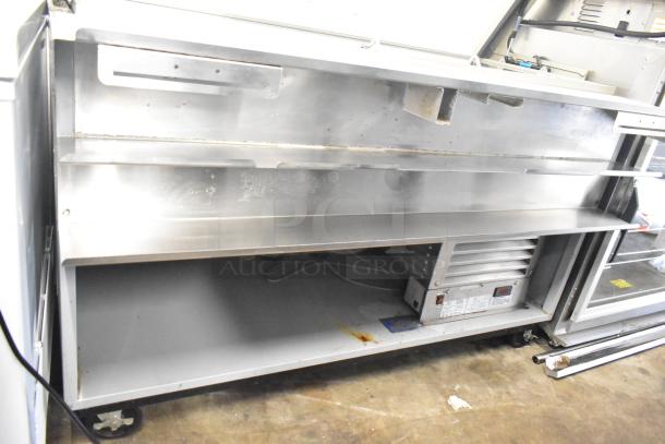 Duke SWD700-60LED M Subway Sandwich Prep Line with lowering sneeze guard. 120V, 1 Phase, stainless steel, commercial use.