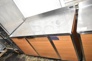 Duke RBC-60 M Commercial 2 Door Work Top Cooler, stainless steel, 120 volts, 1 phase, excellent condition.