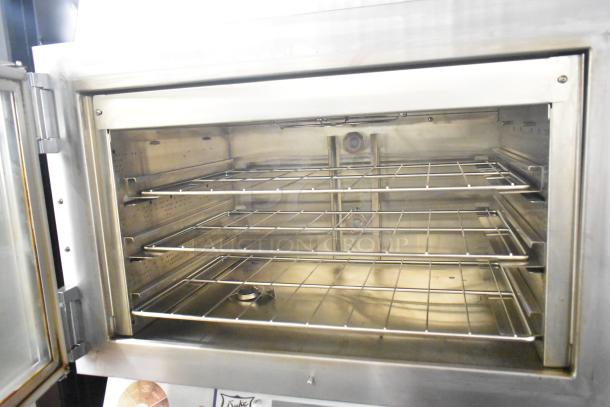 Duke TSC3-6/18 commercial oven proofer, stainless steel interior, on casters, 208V, 3 phase, industrial quality.