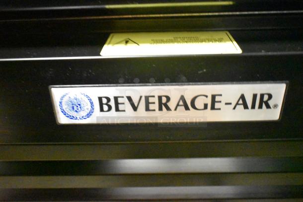 Beverage Air MT53-1-SD commercial cooler label, 2-door reach-in, 115 volts, 1 phase power, model identifier visible.