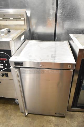 2021 Hoshizaki HR24C undercounter cooler, stainless steel, single door, 115V, 1 phase, commercial use, excellent condition.