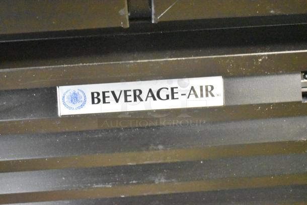 Beverage Air MMF35HC-1-B commercial freezer, 2-door, reach-in, 115V, 1-phase, black exterior, logo visible.
