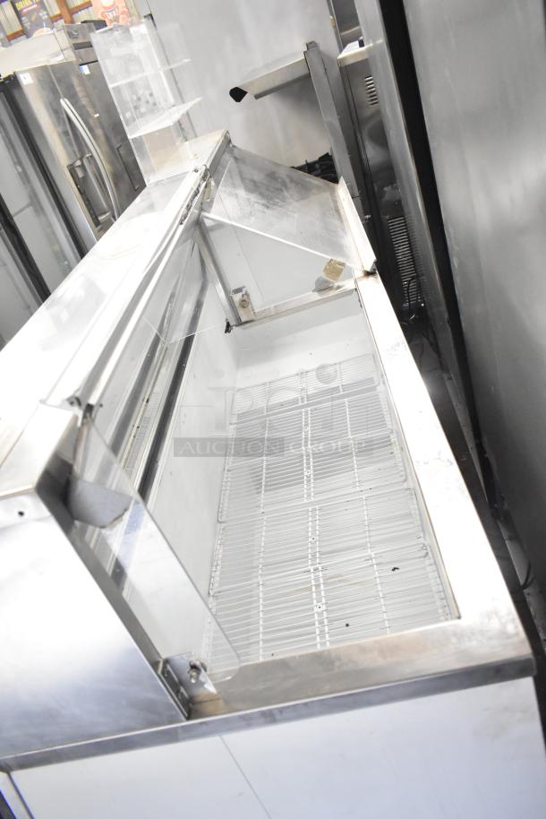 Master-Bilt Commercial Ice Cream Dipping Cabinet, 115 Volts, 1 Phase, stainless steel, good condition, ideal for desserts.