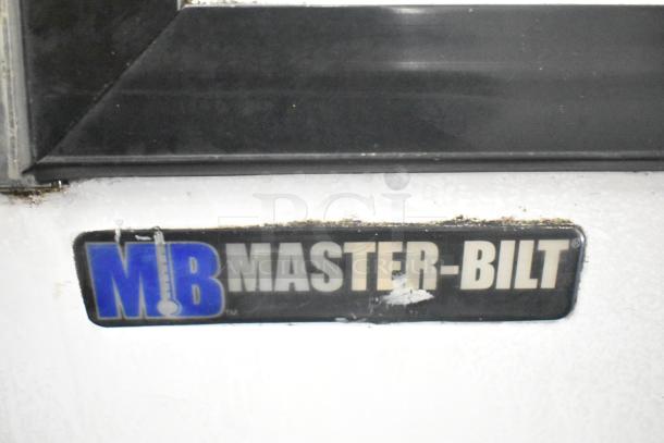 Master-Bilt Commercial Ice Cream Dipping Cabinet, 115 Volts, 1 Phase, with visible brand logo on front panel.