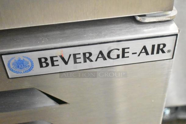 Beverage Air SF1HC-1S commercial single door reach-in freezer label, stainless steel, 115 volts, 1 phase.