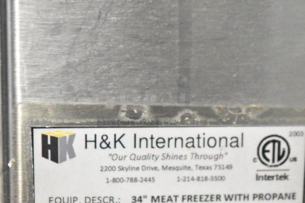 2021 H&K French Fry Freezer, 120V, 1 phase, stainless steel, H&K International label, slight signs of wear.