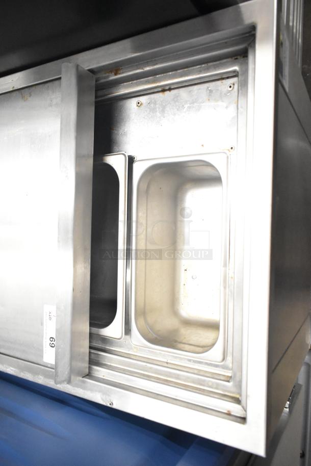 2021 H&K Commercial French Fry Freezer, stainless steel, 120V, 1 Phase, dual compartments, excellent condition.