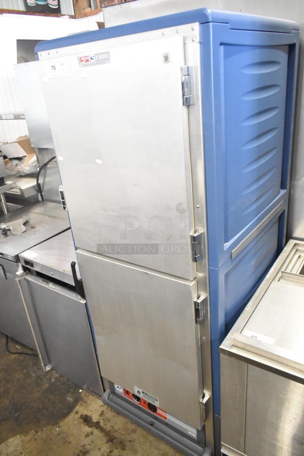 2020 Metro C5 3 Series Heated Holding Cabinet, on casters, 208V, 1 phase. Stainless steel, commercial grade.