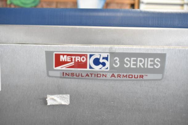 2020 Metro C5 3 Series Heated Holding Cabinet, 208V, 1 Phase, on casters. Label shows "Insulation Armour" branding.