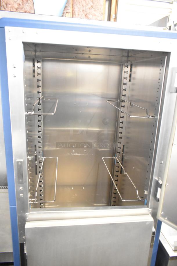 2020 Metro C5 3 Series Heated Holding Cabinet on casters, stainless steel, 208V, 1 Phase, excellent condition.