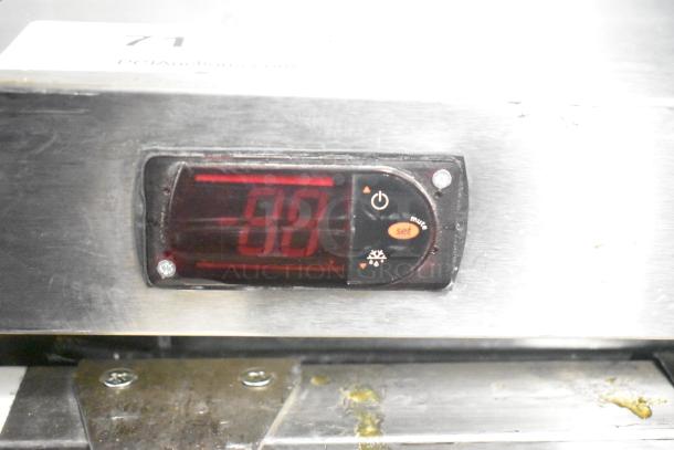 2021 Hoshizaki HR24C undercounter cooler, digital display and controls visible, 115 volts, 1 phase, commercial use.