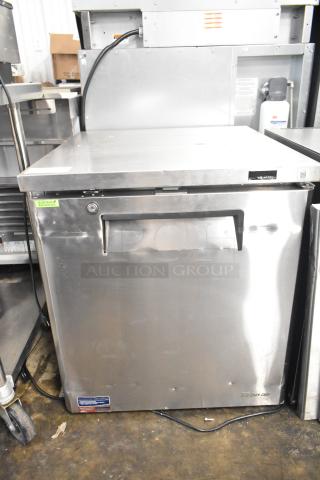 Turbo Air MUF-28-N single door undercounter freezer, stainless steel, 115V, 1 phase, minor dents, commercial quality.