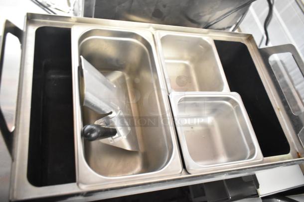 Vollrath Cayenne 1001 food warmer, stainless steel, 120V, 1 phase, with multiple pan compartments, excellent condition.
