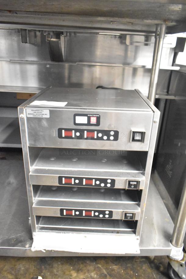 Marshall Air Systems DH5F-333 countertop transfer/holding cabinet, 120V, 1-phase, stainless steel finish, six compartments, commercial-grade.