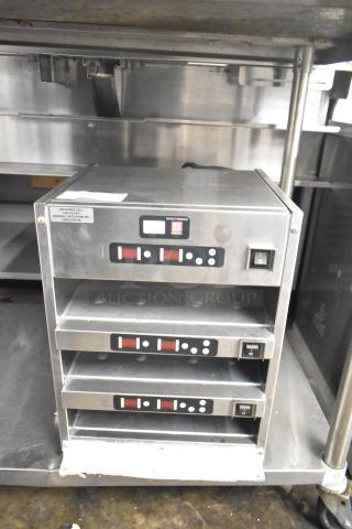 Marshall Air Systems DH5F-333 countertop transfer/holding cabinet, 120V, 1-phase, stainless steel finish, six compartments, commercial-grade.