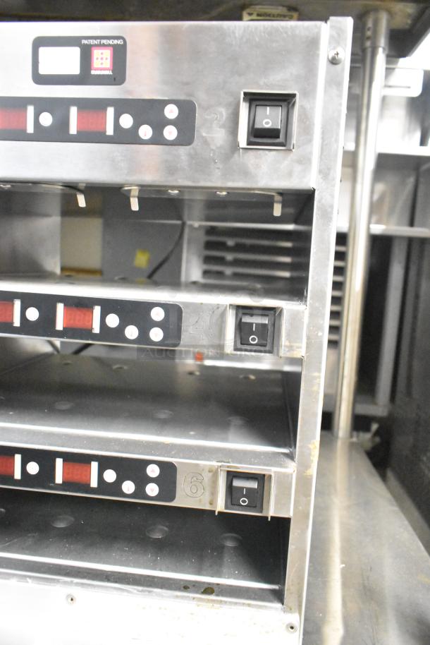 Marshall Air Systems DH5F-333 countertop transfer/holding cabinet, stainless steel, 120V, 1 phase, visible switches and panels.