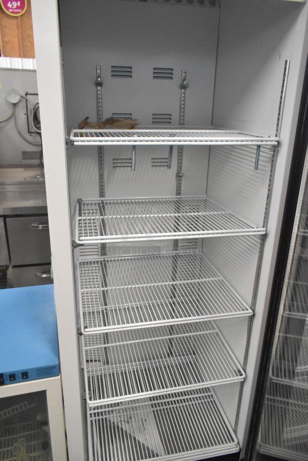 2019 Habco SE18 Commercial Single Door Reach In Cooler, 115 Volts, 1 Phase, five wire shelves, clean interior.
