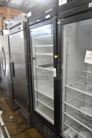 2019 Habco SE18 Commercial Single Door Reach In Cooler, Model SE18, 115 Volts, 1 Phase, with interior shelving.