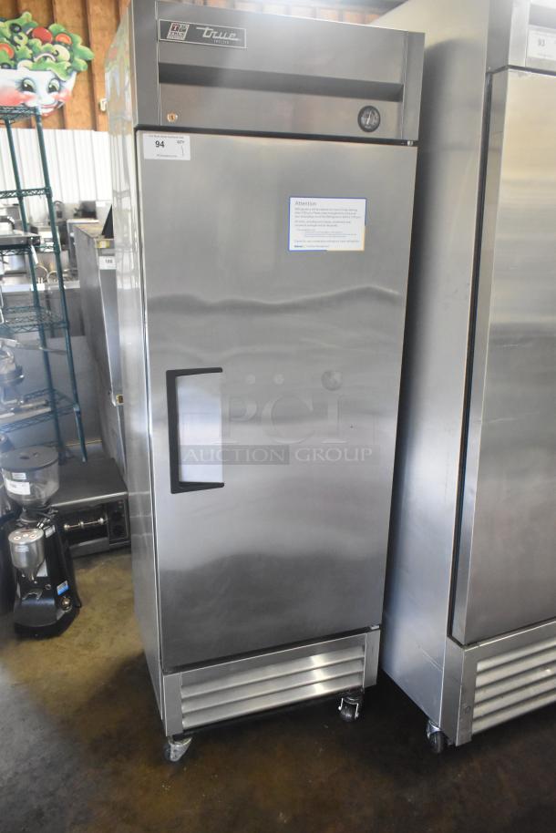 2022 True T-19F commercial reach-in freezer, single door, on casters. 115 volts, 1 phase, excellent condition.