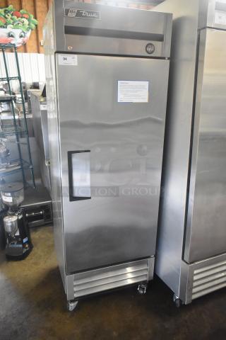2022 True T-19F commercial reach-in freezer, single door, on casters. 115 volts, 1 phase, excellent condition.
