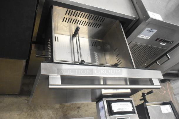 Summit SPR627OS2D undercounter cooler, stainless steel, 2 drawers, 115 volts, 1 phase, excellent condition, adjustable shelving.