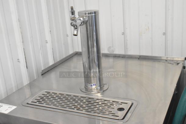Continental KC24-SS commercial kegerator, single tap, stainless steel, commercial casters, 115V, 1 phase, excellent condition.