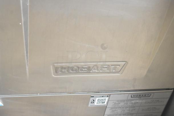 2020 Hobart LXER Commercial Undercounter Dishwasher, stainless steel. 120/208-240V, 1 Phase. Hobart logo visible.