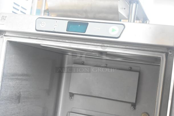 2020 Hobart LXER commercial undercounter dishwasher, stainless steel, digital display, 120/208-240V, 1 phase, lightly used.
