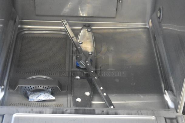 2019 Hobart LXER dishwasher interior; stainless steel, undercounter, 120/208-240V, 1 phase, gently used condition.