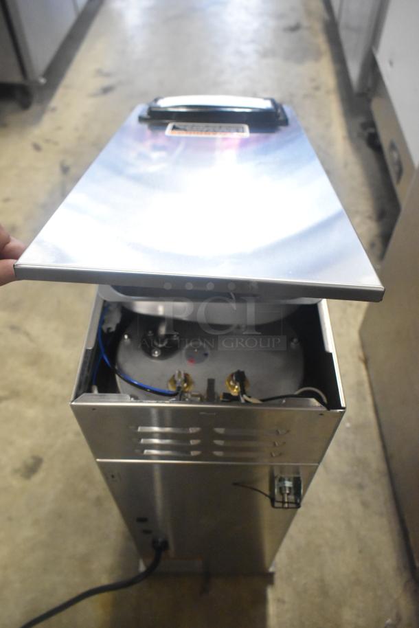 2024 Bunn CW15-APS commercial countertop coffee machine, open lid, showing internal components. 120V, 1 Phase.