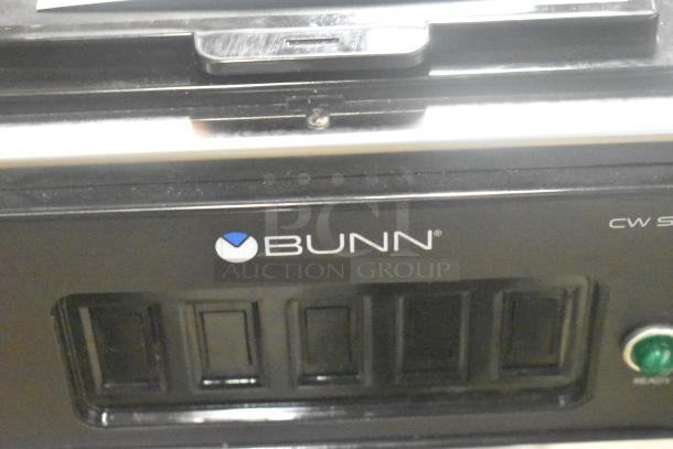 2024 Bunn CW15-APS commercial coffee machine, countertop model, 120 volts, 1 phase, new condition, Bunn logo visible.